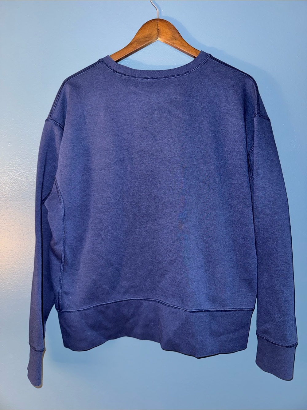 Polo Ralph Lauren Women’s Tech Oz Hilo Long Sleeve Knit Sweatshirt Navy XL - Picture 3 of 7